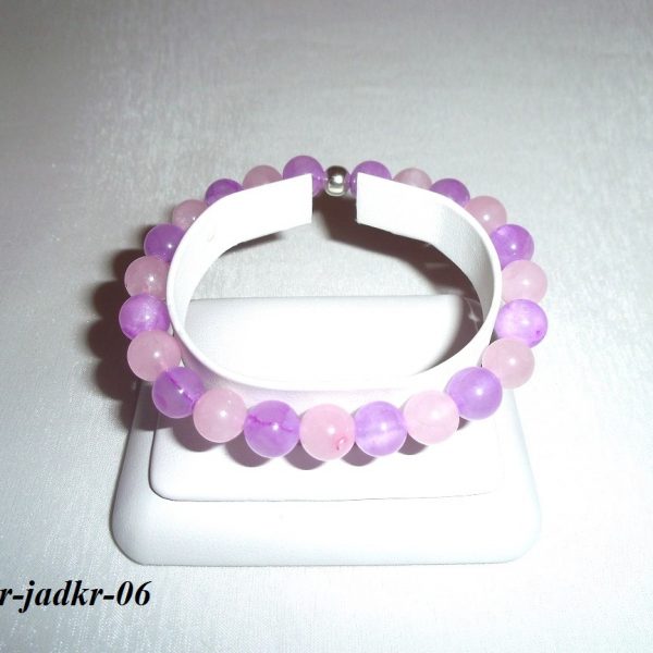ruženín jadeit náramok- náramok ružová levandula image