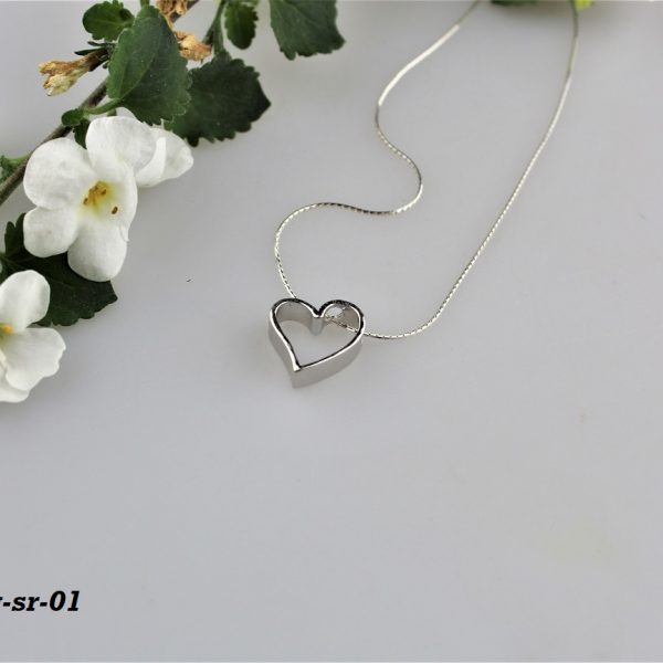 srdiečko na retiazke - striebro image