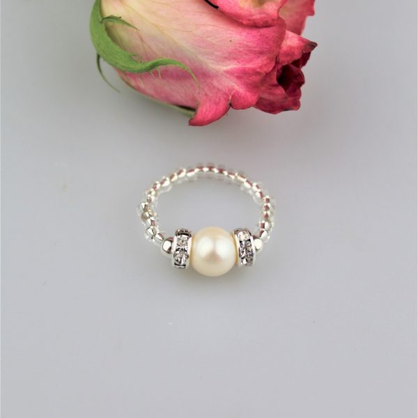 perly prsteň - pravá perla 9-10mm image