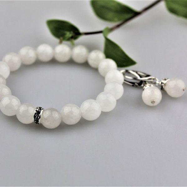 mesačný jadeit náušnice a náramok image