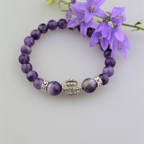 ametyst náramok trblietavý AKCIA! image