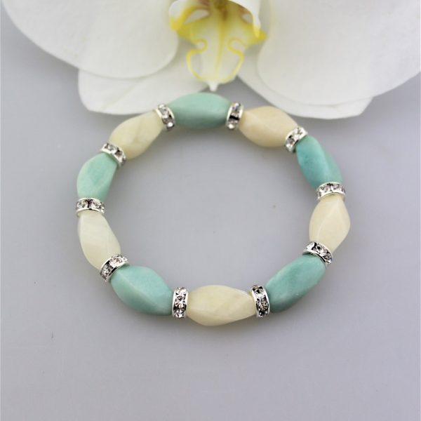 amazonit a jadeit náramok image