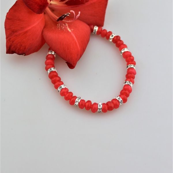koralový jadeit náramok gladiola image