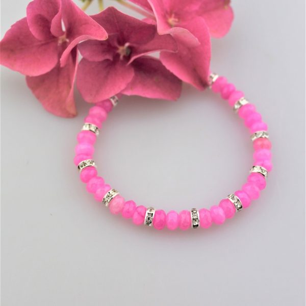 jadeit fuchsia náramok diskový image