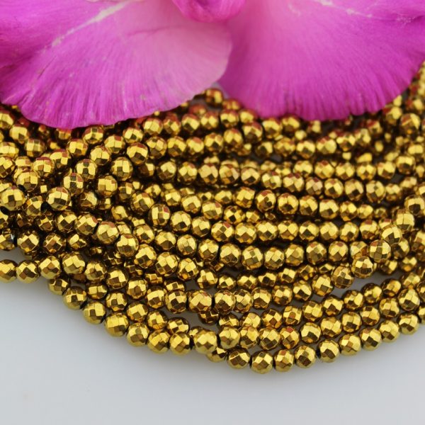 hematit zlatý korálky 4mm image