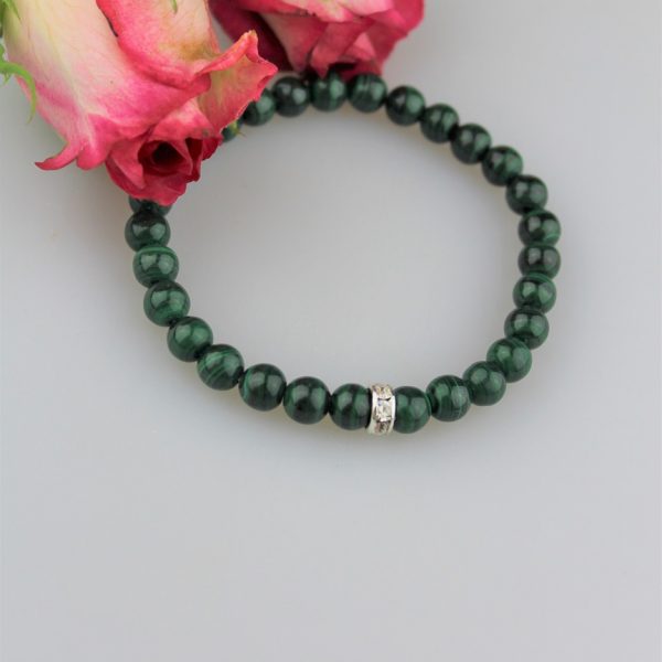 malachit prírodný náramok image