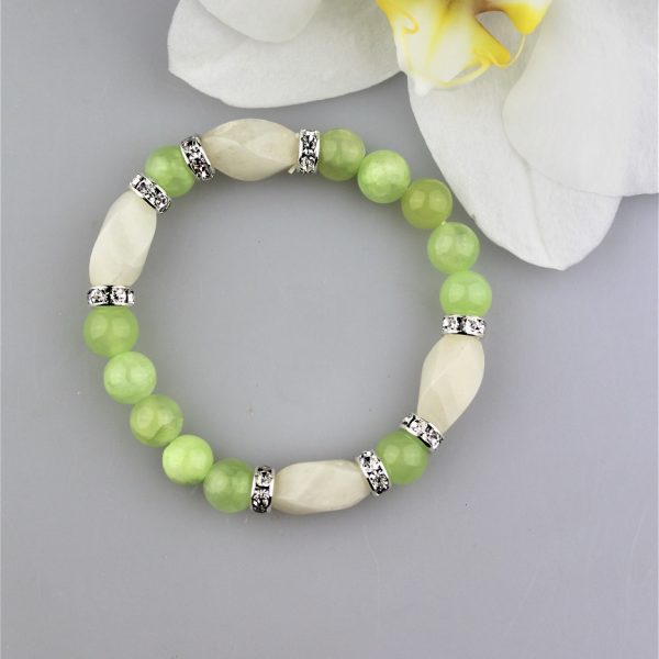 nefrit s jadeitom náramok image