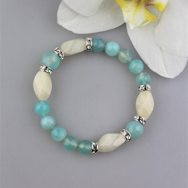 jadeit s achátom náramok image