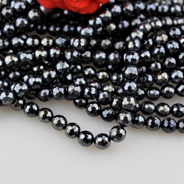 onyx plated korálky 8mm brúsené image