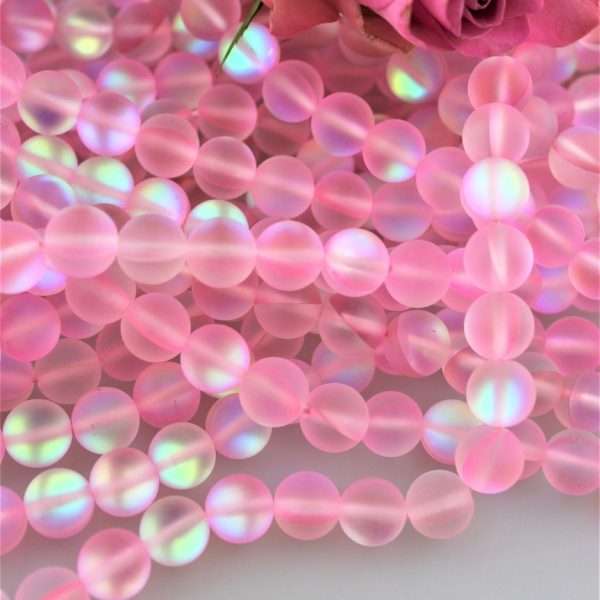 ružový aura krištál korálky 10mm image