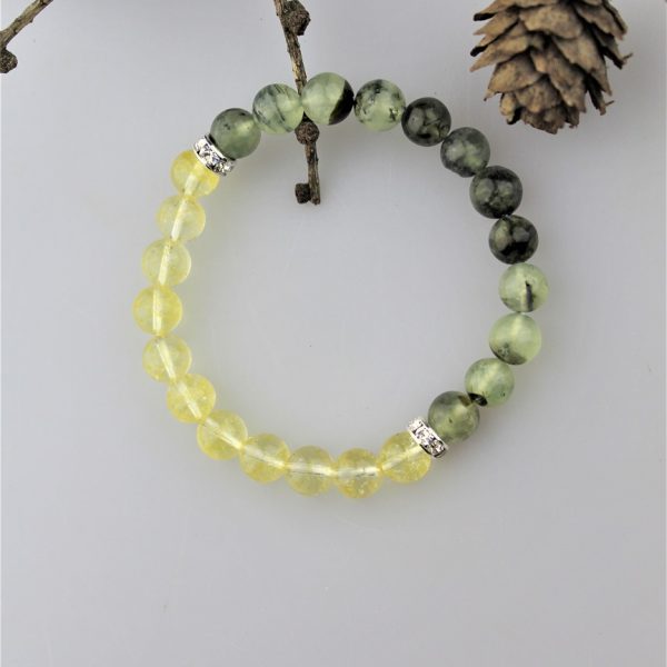 citrín a prehnit náramok energetický image