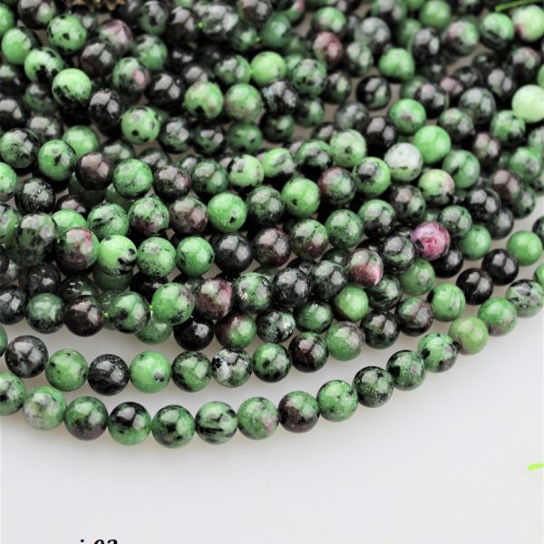 zoisit s rubínom korálky 8mm image