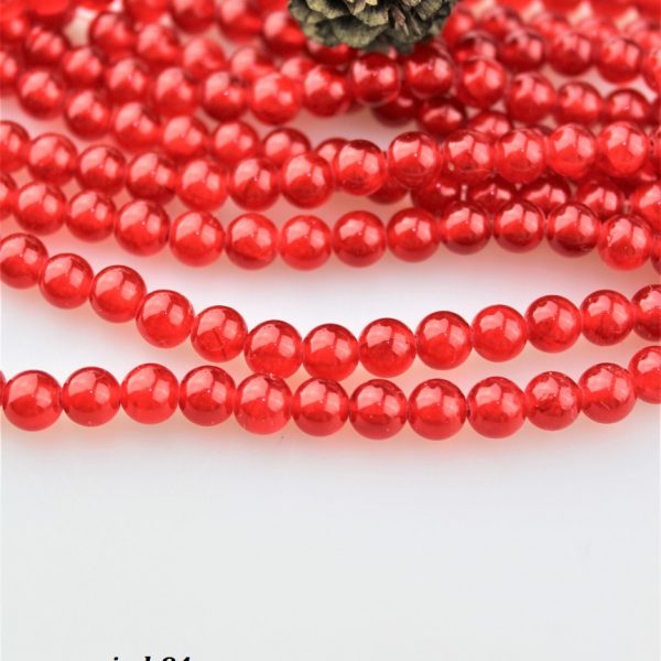 jadeit červený korálky 6mm image