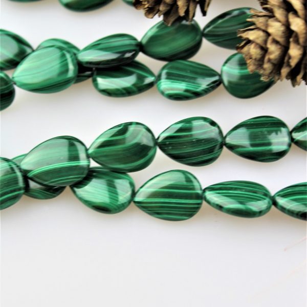 malachit korálky slzičky 13x18mm image