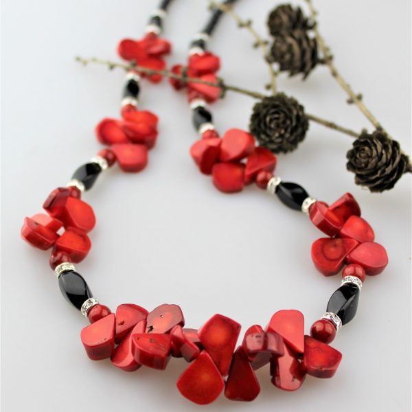 koral ónyx náhrdelník flamengo image