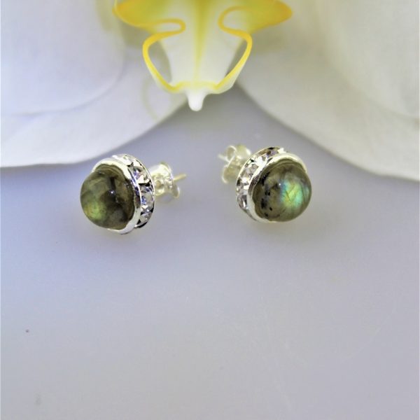 labradorit náušnice napichovačky image