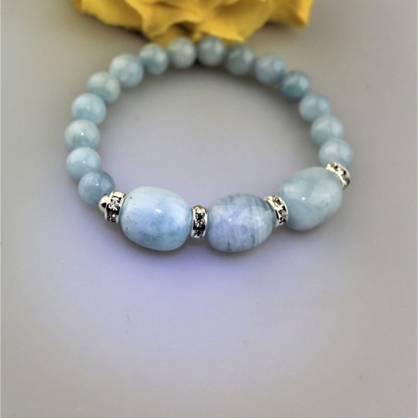 akvamarín náramok - nugety image