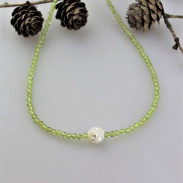 peridot náhrdelník, olivín náhrdelník image