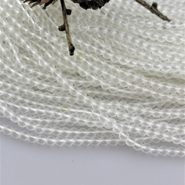 krištál matný korálky 4mm image