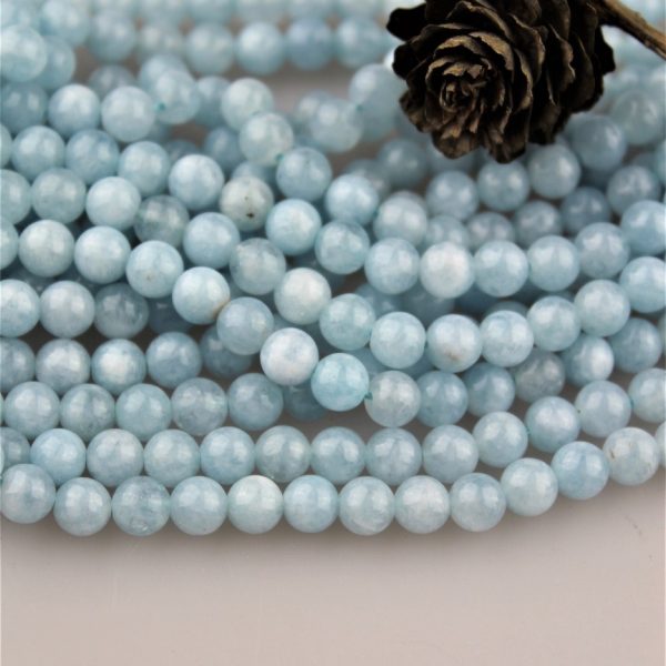 akvamarínové korálky 6mm image