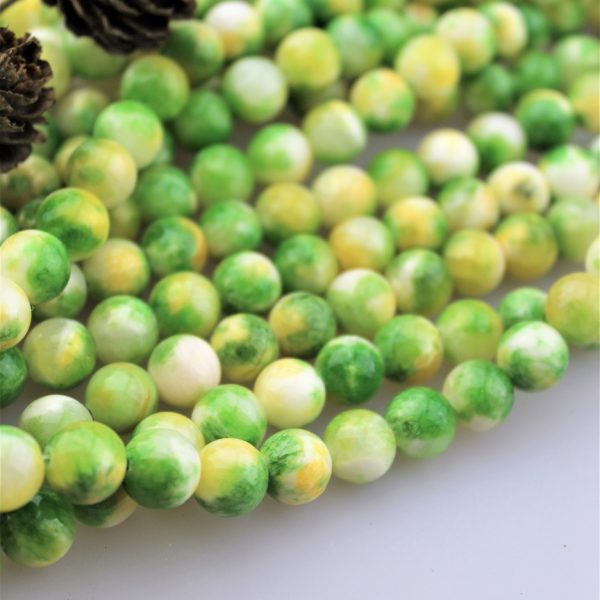 jadeit zeleno-žltý korálky 10mm AKCIA! image
