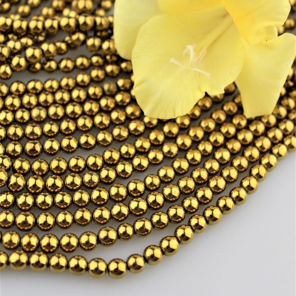 hematit zlatý korálky 6mm image