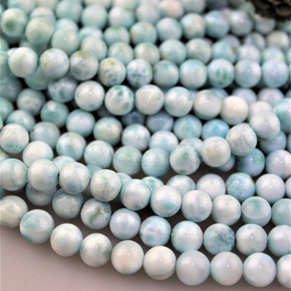 larimar korálky 8mm - celá šnúra image