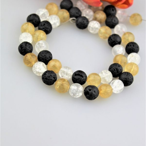 citrín,láva,krištál korálky AKCIA! image