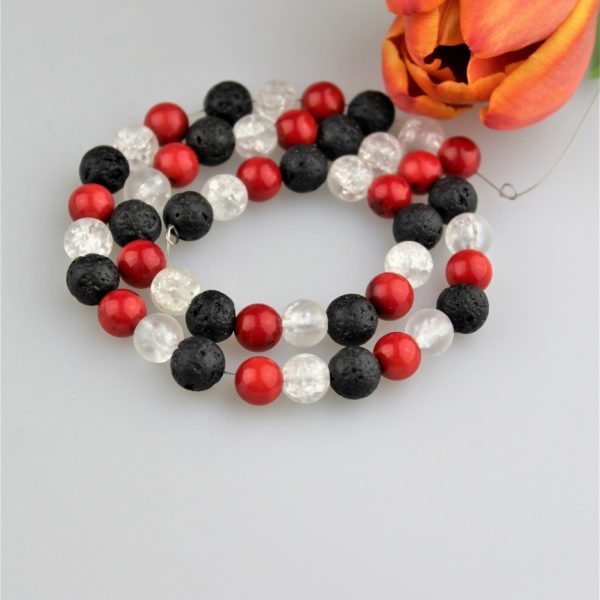 koral,krištál,láva korálky AKCIA! image