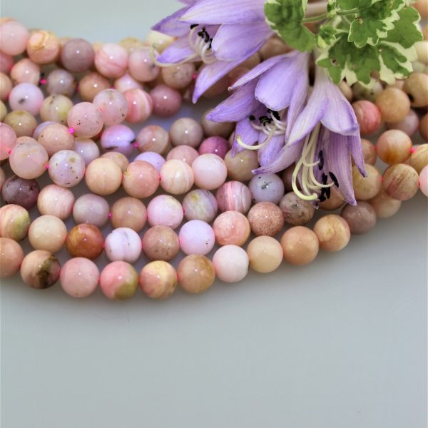 ružový andský opál korálky image