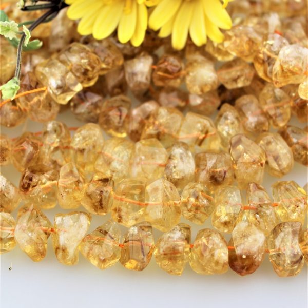citrín nugety korálky cca 11x15mm image