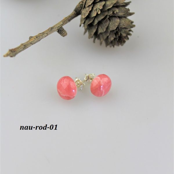 rodochrozit náušnice napichovacie image