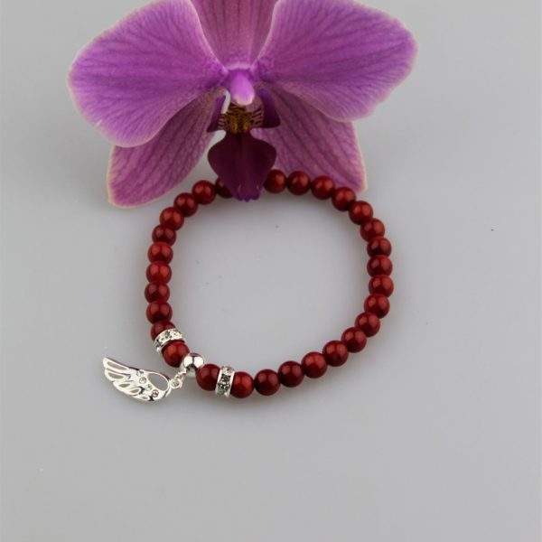 Luxusný náramok koral striebro image