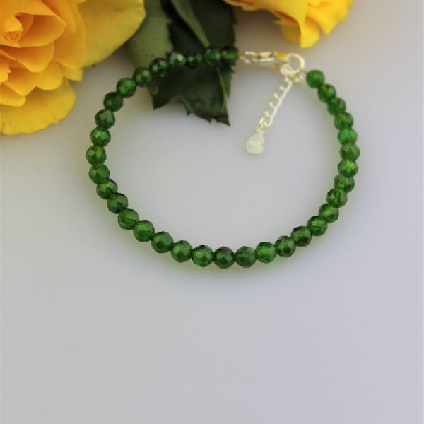 Chromdiobsid náramok v striebre AKCIA! image