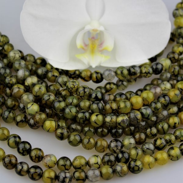 achát hadí korálky 8mm AKCIA! image