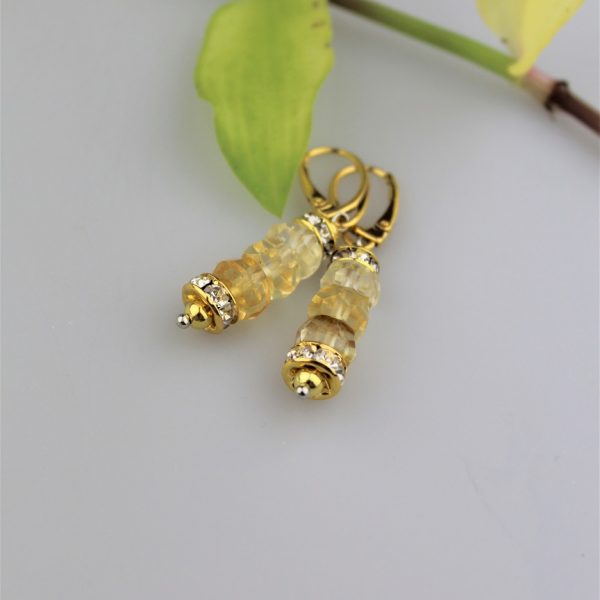 citrín náušnice v striebre image