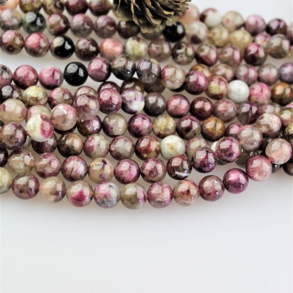 Turmalín červeno-hnedý korálky 8mm image