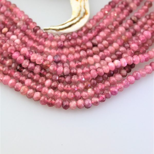 turmalín rubelit korálky 2,5x4mm image