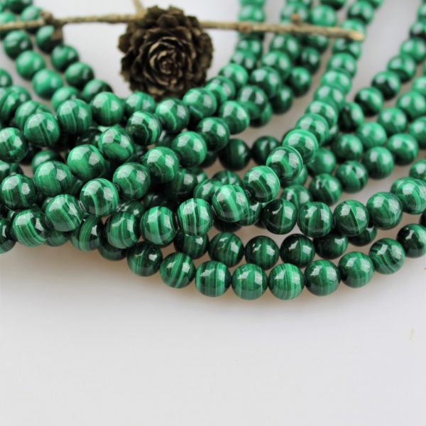 malachit korálky 8mm AAA kvalita image
