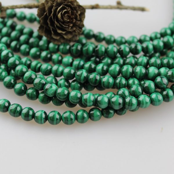 malachit korálky 6mm AAA kvalita! image