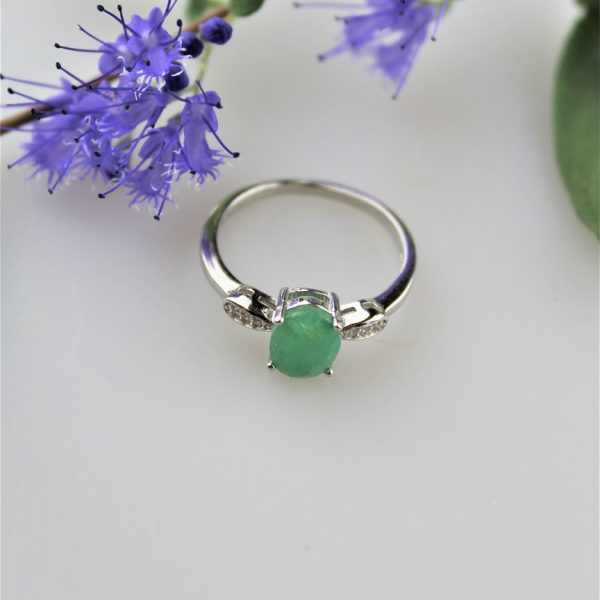 prsteň smaragdový  v striebre image