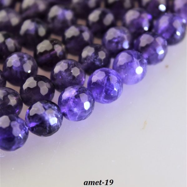 ametyst facetovaný 8mm korálky image