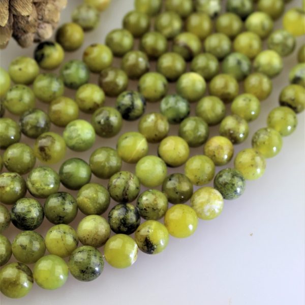 olivínový jadeit korálky 8mm image
