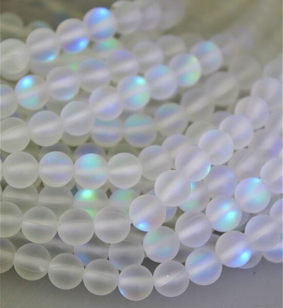 krištál matný aura 6mm AKCIA! - krišt-prm-04 image