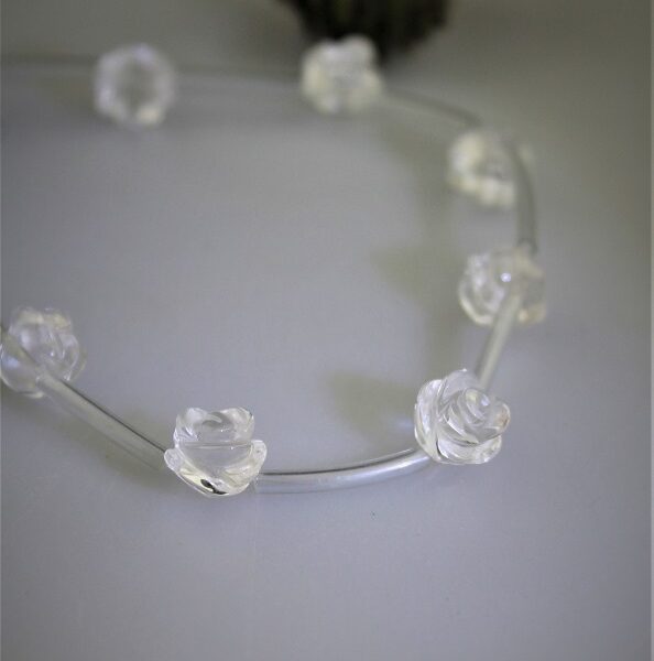 krištál kvietok 10mm - 3ks AKCIA! - kryšt-kv-03 image