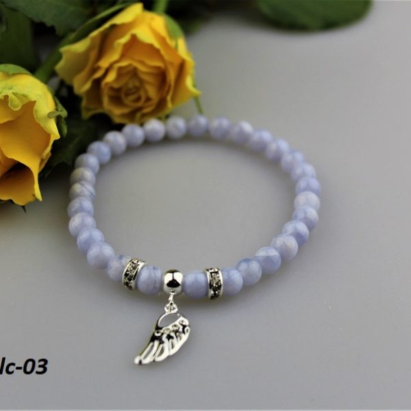 chalcedón náramok v striebre image