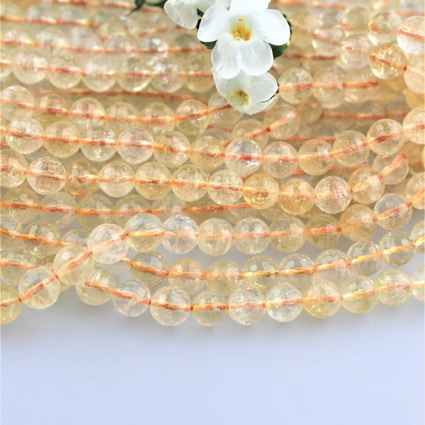 citrín 8mm korálky brúsené image