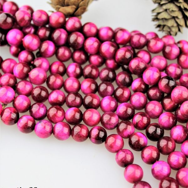 ružové tigrie oko korálky 8mm image