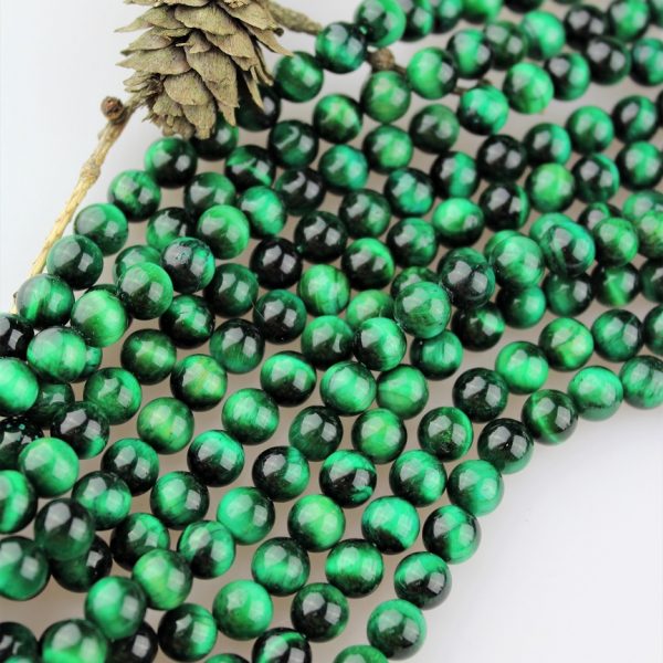 tigrie oko korálky 8mm (zelené) image