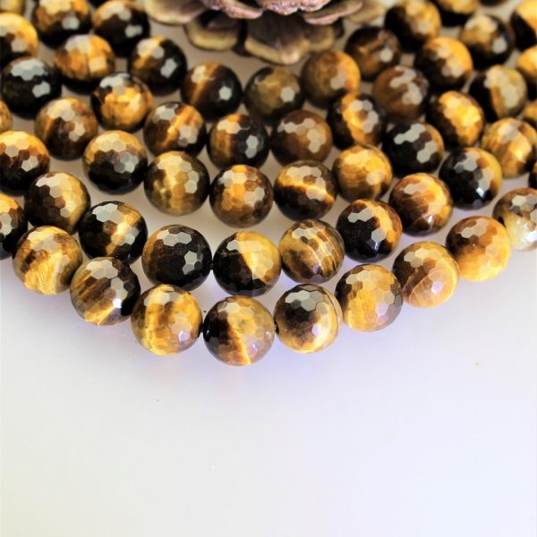 tigrie oko facetované 10mm korálky image